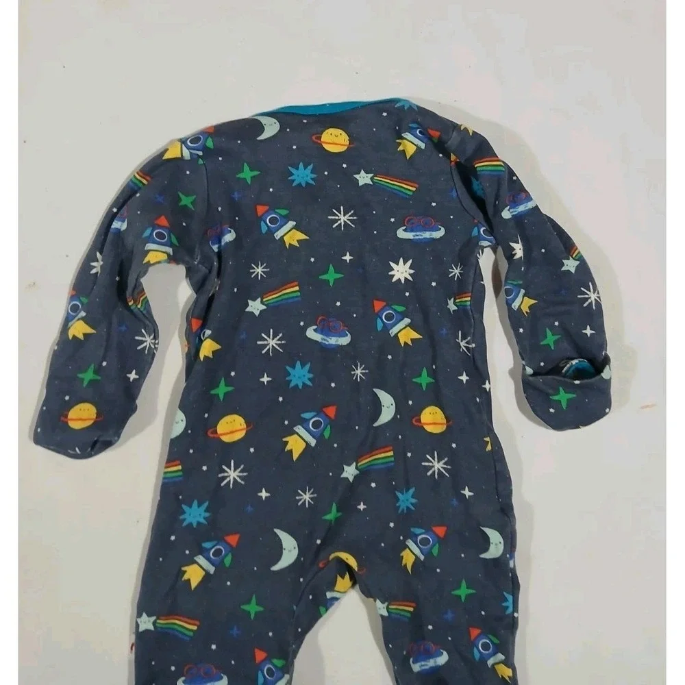 Magnetic Me E=MC2 Solar System Footed Sleeper 0-3 Months 8 to 12 lbs Cotton